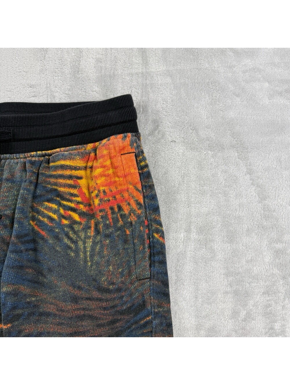 Under Armour Men’s Rival Fleece Printed Jogger Pants Tropical Orange Black Sz M - Picture 8 of 9
